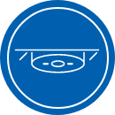 Montaż podtynkowy — Otwór montażowy Ø 64–78 mm